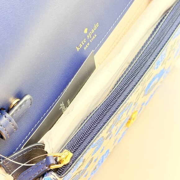 ✨Presenting✨: Kate Spade ♠️ "Perry" 💙🤍 Blue and White Floral 🤍💙 - NWT! 👀 - Picture 8 of 8